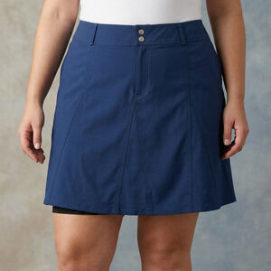 Sahalie Women's Skort Navy Blue Active Performance Hiking Outdoor Gorpcore 18W